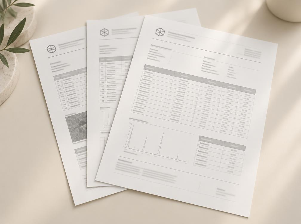 Certificates of analysis